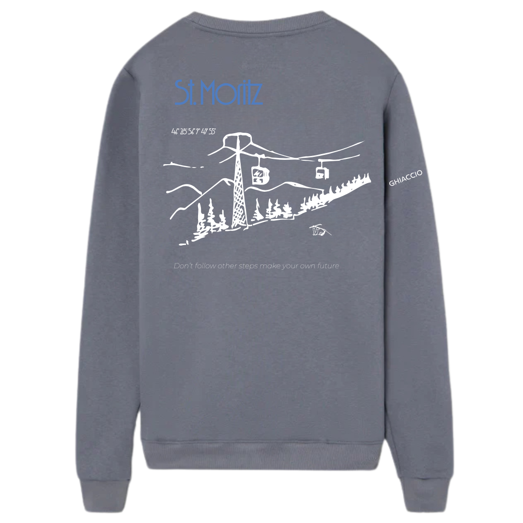 Sudadera  gris oscuro St. Moritz