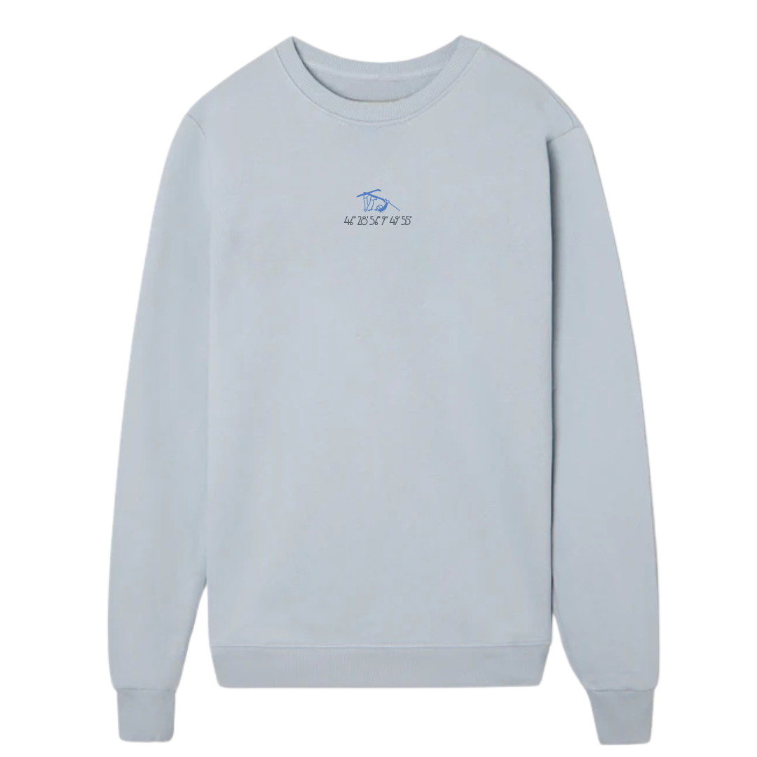 Sudadera gris cielo St. Moritz