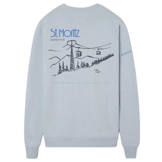 Sudadera gris cielo St. Moritz